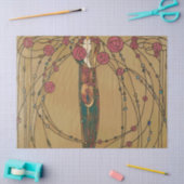 Papier Mousseline Maison rose par Margaret MacDonald MacKintosh (Artisanat)