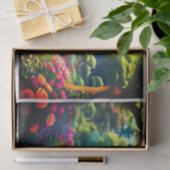 Papier Mousseline Maison victorienne dans les Bois (Cadeau)