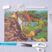 Papier Mousseline Maisons d'Auvers Van Gogh Papier découpage (Artisanat)