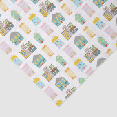 Papier Mousseline Maisons immobilières colorées (Détail)