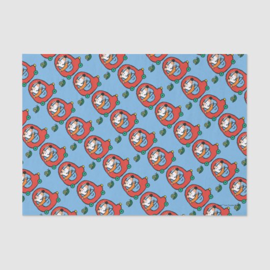 Papier Mousseline Maisy conduit une voiture rouge mignonne (Recto)