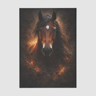 Papier Mousseline Majestic Bay Horse, Golden Glow FH2L Decoupage