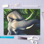 Papier Mousseline Majestic Jungle Elephant - Sauvage Et Libre (Artisanat)