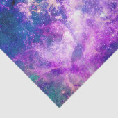 Papier Mousseline Majestic Teal Purple Starry Space Nebula (Détail)
