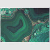 Papier Mousseline Malachite Cu6CO3(OH)2 (Recto)
