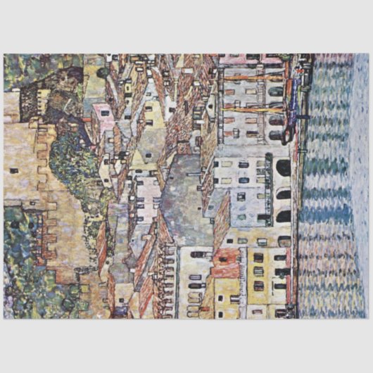 Papier Mousseline Malcesine au lac de Garde, Gustav Klimt (Recto)