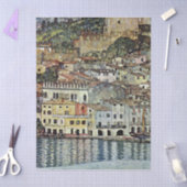 Papier Mousseline Malcesine au lac de Garde par Gustav Klimt (Artisanat)