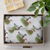 Papier Mousseline Mallard Drake et Duck (Cadeau)