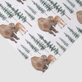 Papier Mousseline Mama Baby Bison (Détail)