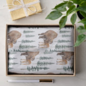 Papier Mousseline Mama Baby Bison (Cadeau)