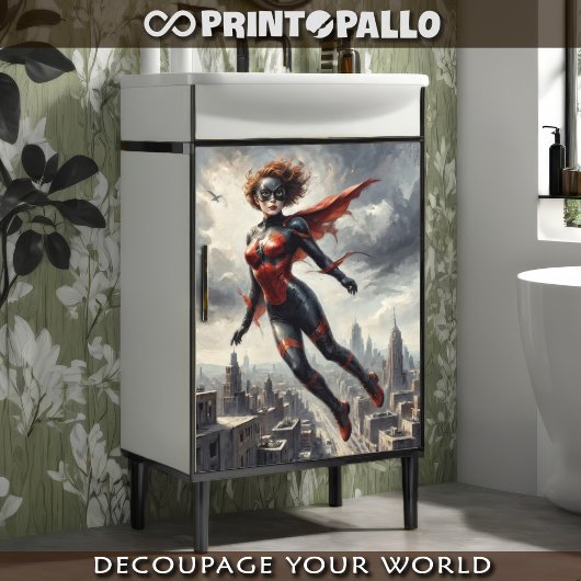 Papier Mousseline Maman de super héros en 1950 BD