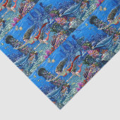 Papier Mousseline maman et bébé mermaid (Détail)