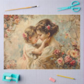 Papier Mousseline Maman et moi (Artisanat)