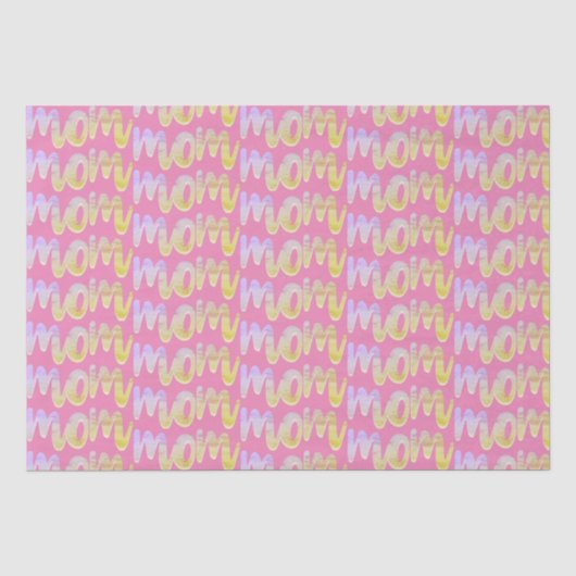 Papier Mousseline Maman tout sur impression (Recto)