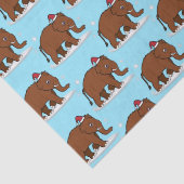 Papier Mousseline Mammoth laine dans un chapeau de Père Noël (Détail)