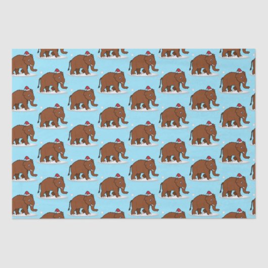 Papier Mousseline Mammoth laine dans un chapeau de Père Noël (Recto)