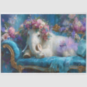 Papier Mousseline Mammoth Tutu Dinosaur en laine Whimsical Découpage (Recto)