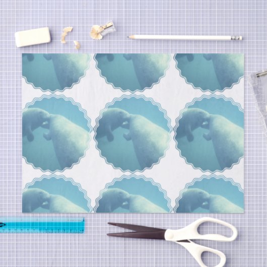 Papier Mousseline manatee-9 (Artisanat)