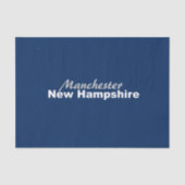 Papier Mousseline Manchester, New Hampshire Tissue Paper (Recto)