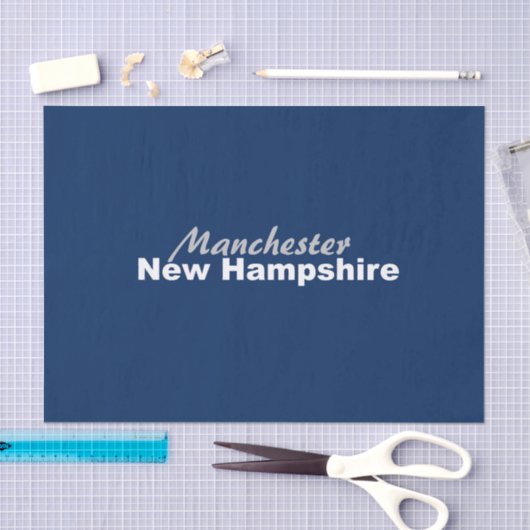 Papier Mousseline Manchester, New Hampshire Tissue Paper (Artisanat)