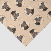 Papier Mousseline Manchester Terrier Peinture Art animal original (Détail)