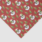 Papier Mousseline Manchots pour Noël (Détail)