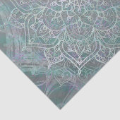Papier Mousseline Mandala Bohème Chic à reflets irisés (Détail)