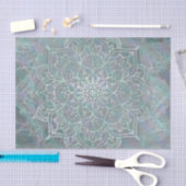 Papier Mousseline Mandala Bohème Chic à reflets irisés (Artisanat)