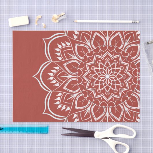 Papier Mousseline Mandala boho bohemian (Artisanat)