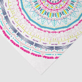 Papier Mousseline mandala coloré (Détail)
