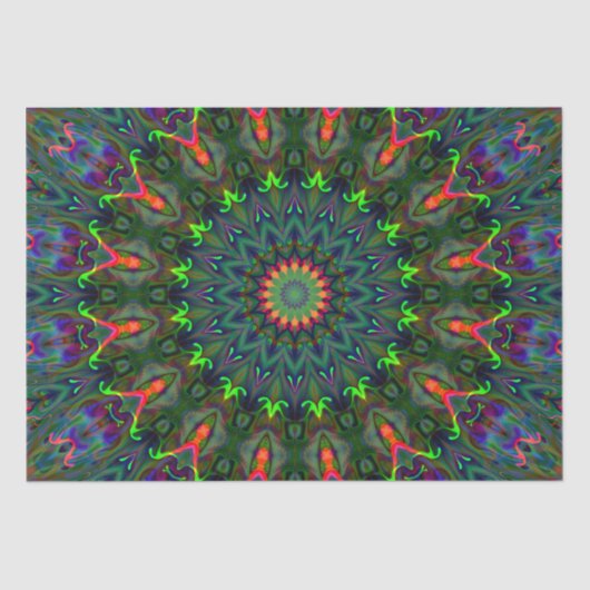 Papier Mousseline mandala couleur rgb (Recto)
