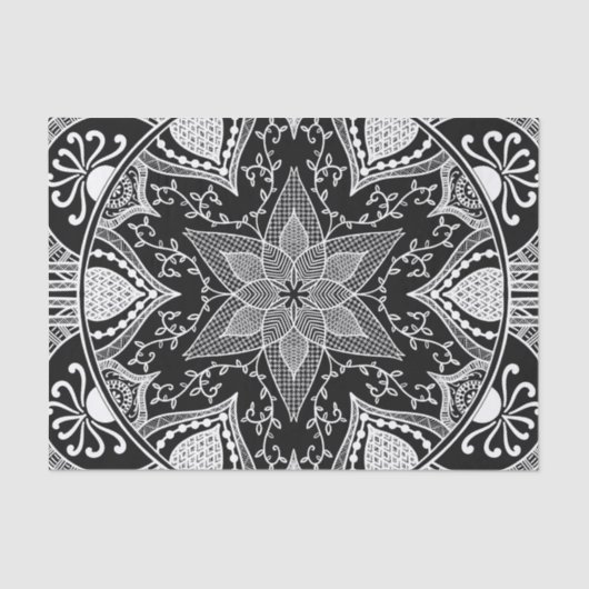 Papier Mousseline Mandala de Raven (Recto)