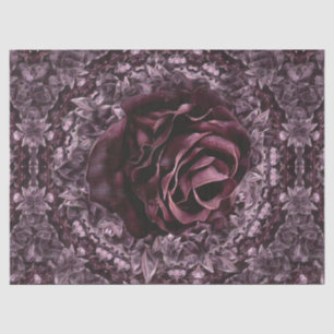Papier Mousseline Mandala de rose 