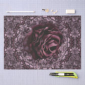 Papier Mousseline Mandala de rose  (Artisanat)