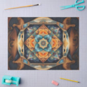 Papier Mousseline  Mandala Douce Couleur decoupage (Artisanat)