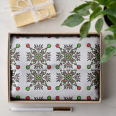 Papier Mousseline Mandala Flocon de Noël (Cadeau)