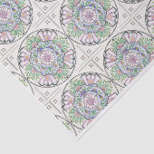 Papier Mousseline Mandala Floribunda design sur papier de tissu (Détail)
