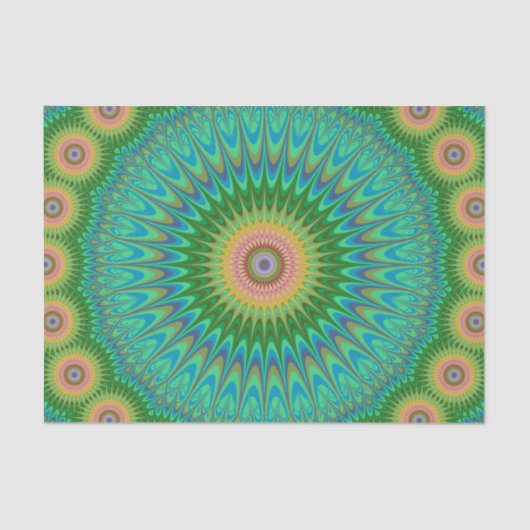Papier Mousseline Mandala hippie (Recto)