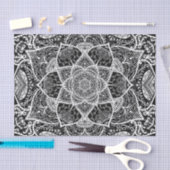 Papier Mousseline Mandala noir et blanc - Loergann dans Raven (Artisanat)