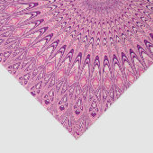 Papier Mousseline Mandala rose d'étoile (Détail)