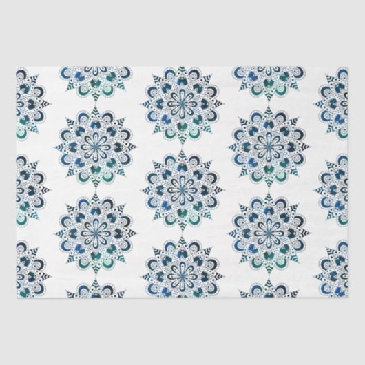 Papier Mousseline Mandala Series Design 14 (Recto)