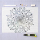 Papier Mousseline Mandala Series Design 19 (Artisanat)
