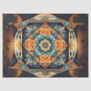 Papier Mousseline Mandala Softly Color découpage