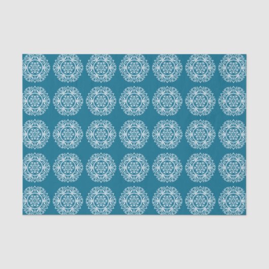Papier Mousseline Mandala Tidepool (Recto)