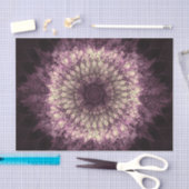 Papier Mousseline Mandala violet (Artisanat)