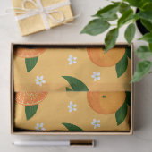 Papier Mousseline Mandarines d'été (Cadeau)