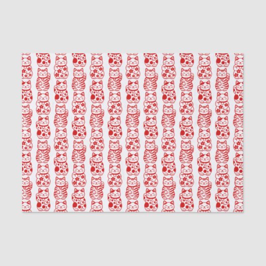 Papier Mousseline Maneki Neko (Recto)