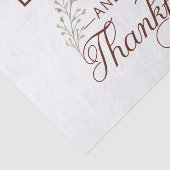 Papier Mousseline manger boire et être reconnaissant (Détail)