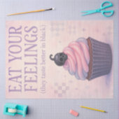 Papier Mousseline Mangez vos sentiments Gothique Cupcake Decoupage G (Artisanat)