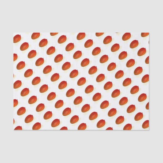 Papier Mousseline Mango fruit aquarelle chic Alimentation Motif trop (Recto)